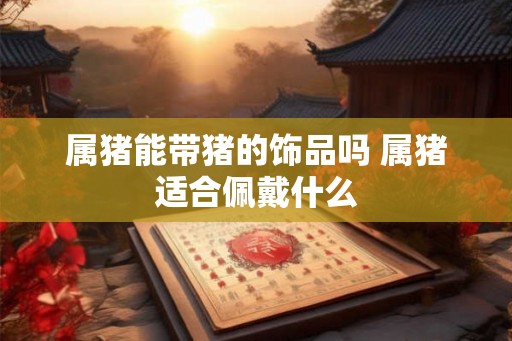 属猪能带猪的饰品吗 属猪适合佩戴什么