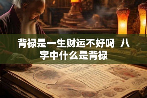 背禄是一生财运不好吗 八字中什么是背禄 背禄是一生财运不好吗 八字中什么是背禄