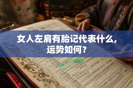 女人左肩有胎记代表什么,运势如何？
