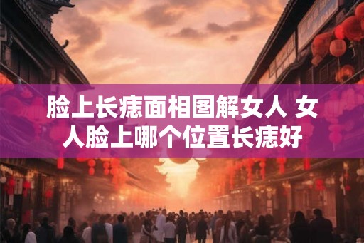 脸上长痣面相图解女人 女人脸上哪个位置长痣好