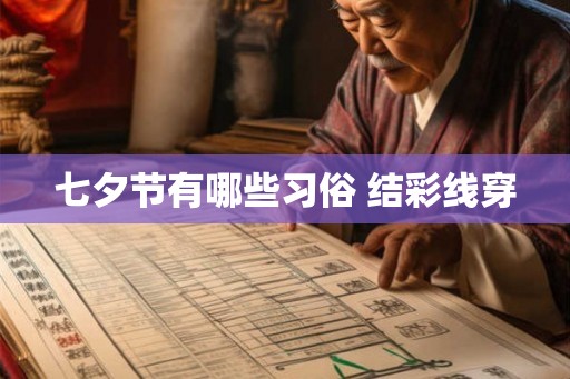 七夕节有哪些习俗 结彩线穿 七夕节有哪些习俗 结彩线穿