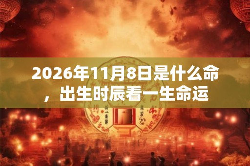 2026年11月8日是什么命，出生时辰看一生命运