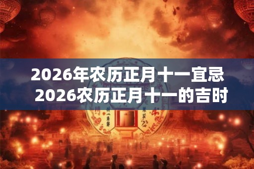 2026年农历正月十一宜忌  2026农历正月十一的吉时