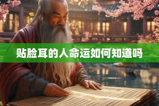 贴脸耳的人命运如何知道吗