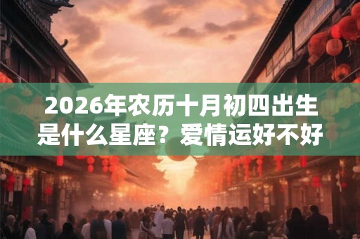 2026年农历十月初四出生是什么星座？爱情运好不好？