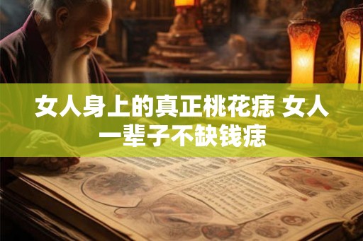 女人身上的真正桃花痣 女人一辈子不缺钱痣