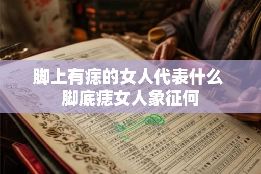 脚上有痣的女人代表什么 脚底痣女人象征何