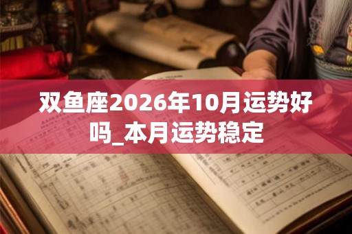 双鱼座2026年10月运势好吗_本月运势稳定
