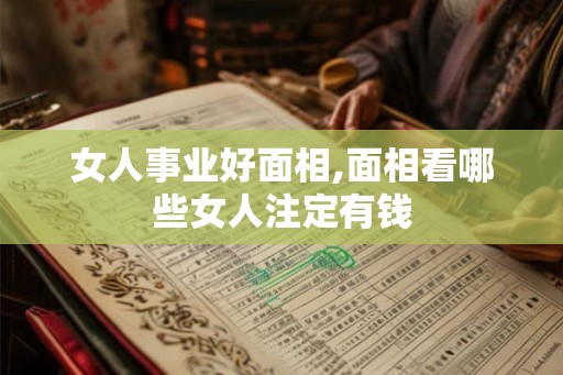 女人事业好面相,面相看哪些女人注定有钱