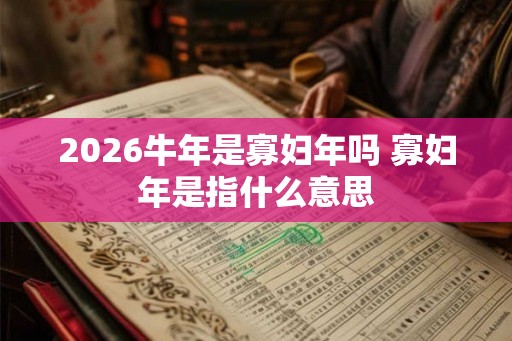 2026牛年是寡妇年吗 寡妇年是指什么意思