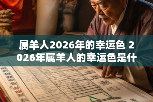 属羊人2026年的幸运色 2026年属羊人的幸运色是什么