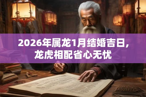2026年属龙1月结婚吉日,龙虎相配省心无忧
