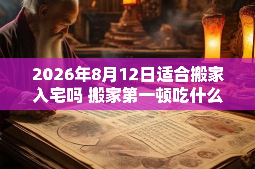 2026年8月12日适合搬家入宅吗 搬家第一顿吃什么