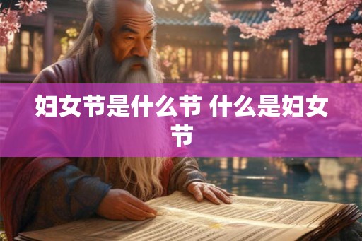 妇女节是什么节 什么是妇女节