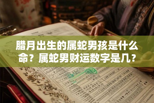 腊月出生的属蛇男孩是什么命？属蛇男财运数字是几？