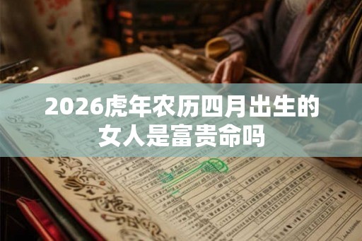 2026虎年农历四月出生的女人是富贵命吗