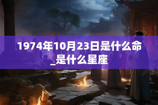 1974年10月23日是什么命_是什么星座