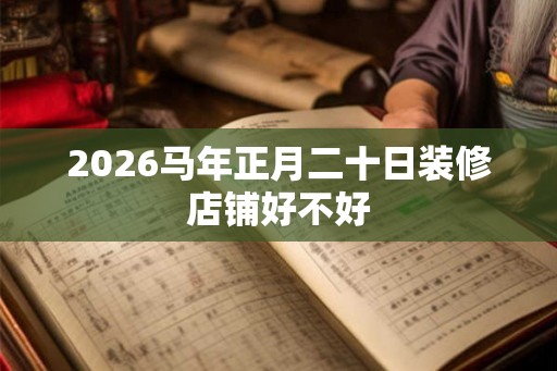 2026马年正月二十日装修店铺好不好