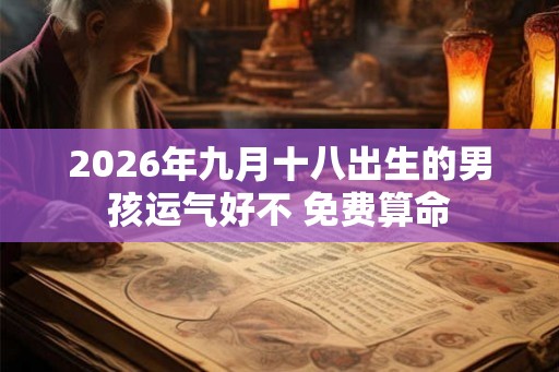 2026年九月十八出生的男孩运气好不 免费算命
