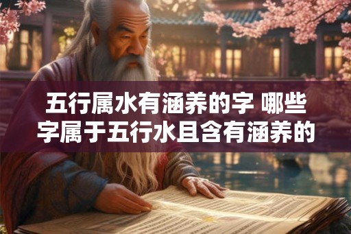 五行属水有涵养的字 哪些字属于五行水且含有涵养的意义
