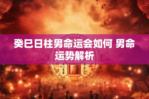 癸巳日柱男命运会如何 男命运势解析 癸巳日柱男命运会如何 男命运势解析