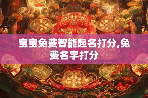 宝宝免费智能起名打分,免费名字打分