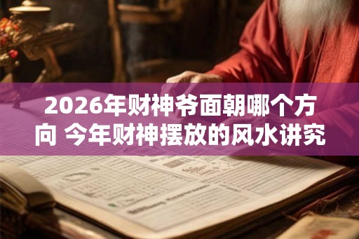 2026年财神爷面朝哪个方向 今年财神摆放的风水讲究