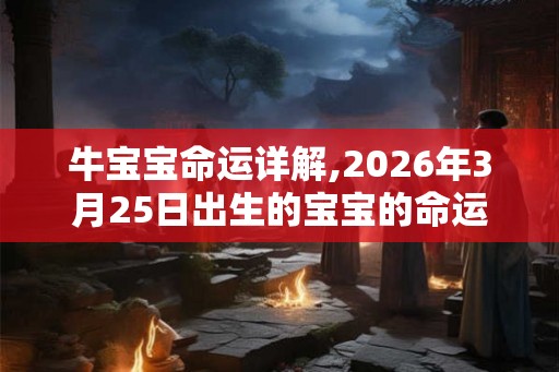 牛宝宝命运详解,2026年3月25日出生的宝宝的命运好吗