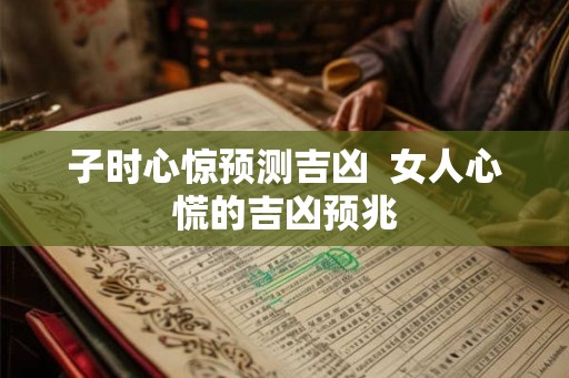 子时心惊预测吉凶  女人心慌的吉凶预兆