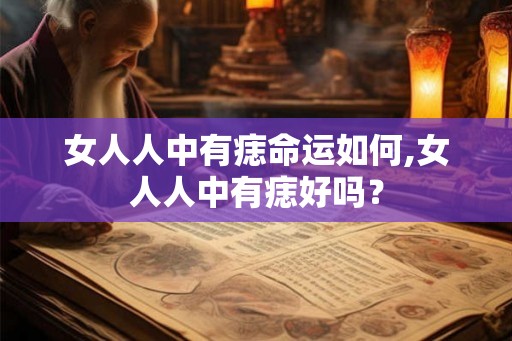 女人人中有痣命运如何,女人人中有痣好吗？