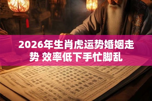 2026年生肖虎运势婚姻走势 效率低下手忙脚乱