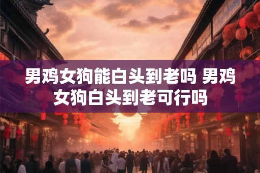 男鸡女狗能白头到老吗 男鸡女狗白头到老可行吗 男鸡女狗能白头到老吗 男鸡女狗白头到老可行吗