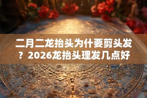 二月二龙抬头为什要剪头发？2026龙抬头理发几点好？