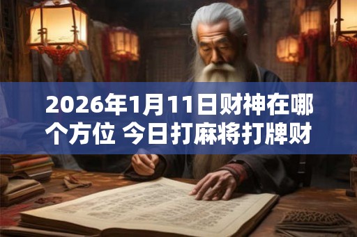2026年1月11日财神在哪个方位 今日打麻将打牌财运方位