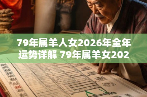 79年属羊人女2026年全年运势详解 79年属羊女2026年运气好吗