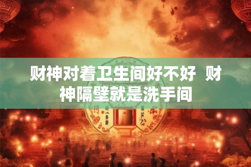 财神对着卫生间好不好  财神隔壁就是洗手间