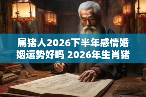 属猪人2026下半年感情婚姻运势好吗 2026年生肖猪的爱情运势好不好