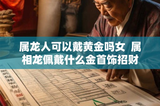 属龙人可以戴黄金吗女  属相龙佩戴什么金首饰招财