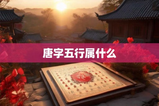 唐字五行属什么