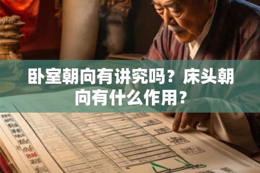 卧室朝向有讲究吗？床头朝向有什么作用？