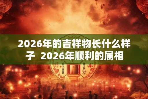 2026年的吉祥物长什么样子  2026年顺利的属相