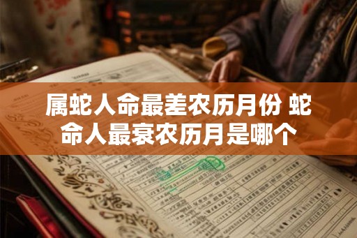 属蛇人命最差农历月份 蛇命人最衰农历月是哪个