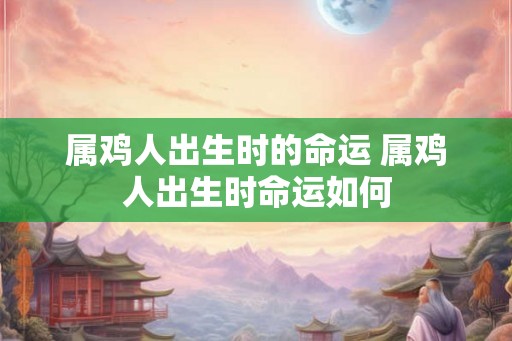 属鸡人出生时的命运 属鸡人出生时命运如何 属鸡人出生时的命运 属鸡人出生时命运如何