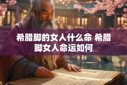 希腊脚的女人什么命 希腊脚女人命运如何