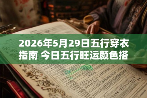 2026年5月29日五行穿衣指南 今日五行旺运颜色搭配