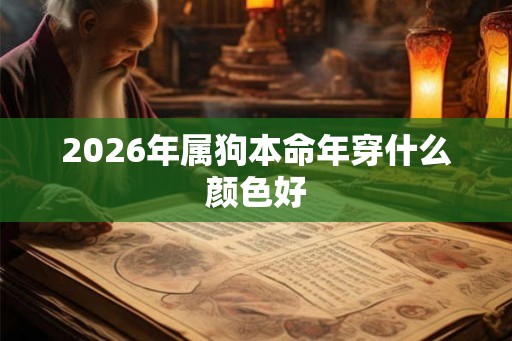 2026年属狗本命年穿什么颜色好