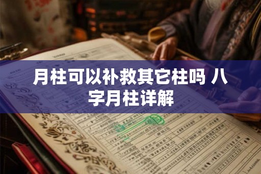 月柱可以补救其它柱吗 八字月柱详解