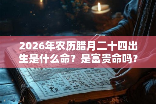 2026年农历腊月二十四出生是什么命？是富贵命吗？
