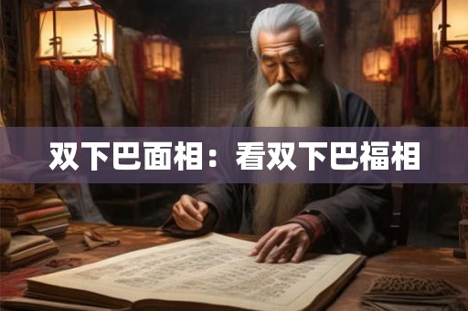 双下巴面相：看双下巴福相