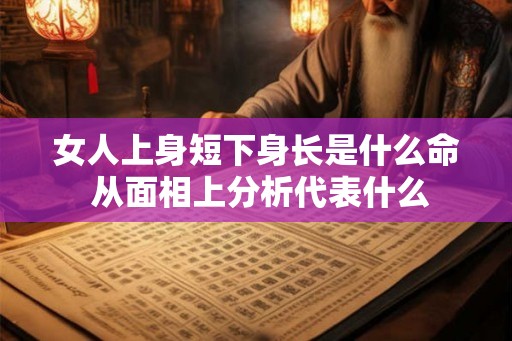 女人上身短下身长是什么命 从面相上分析代表什么